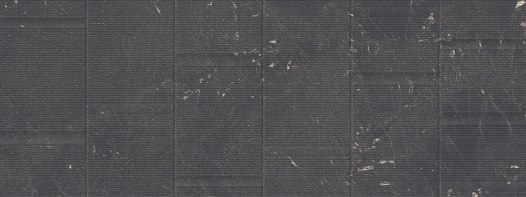 BROOKLYN MARQUINA 45×120 cm – płytka ścienna, matowa, czarny marmur z białym użyleniem