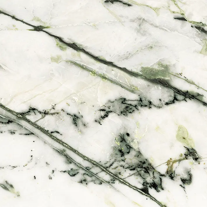 Porcelanosa CALACATTA GREEN SILK 02 120×270 cm – gres ścienny satynowy z kontynuacją wzoru