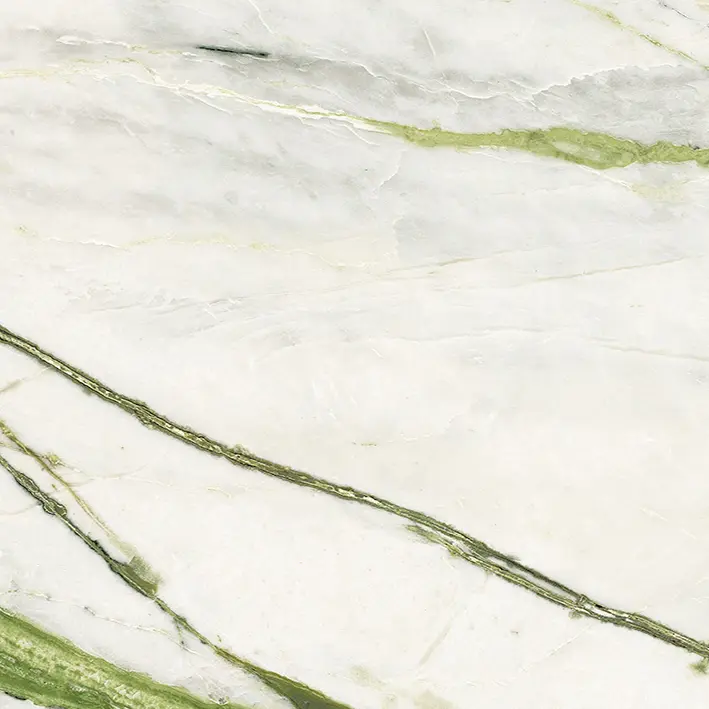 Porcelanosa CALACATTA GREEN SILK 03 120×270 cm – gres ścienny satynowy z kontynuacją wzoru