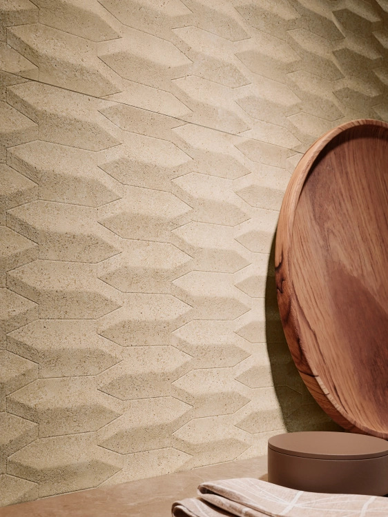 PORCELANOSA CUBIK VERONA MARFIL 59,6×150 cm – płytka ścienna w odcieniu marfil (jasnego beżu) Wizualizacja.