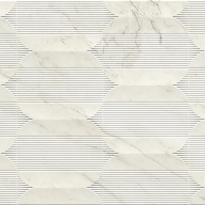 PORCELANOSA DECO GLEM WHITE 59,6×150 cm – płytka ścienna w odcieniu bieli (white)