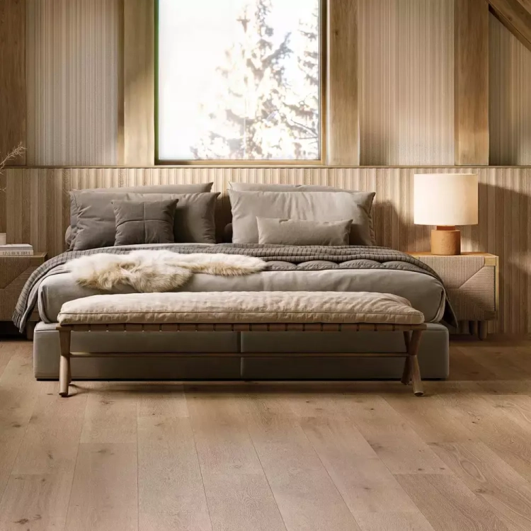 PORCELANOSA DECO LONDON ARCE 59,6×150 cm – płytka ścienna w odcieniu jasnego, naturalnego drewna (arce) Wizualizacja.