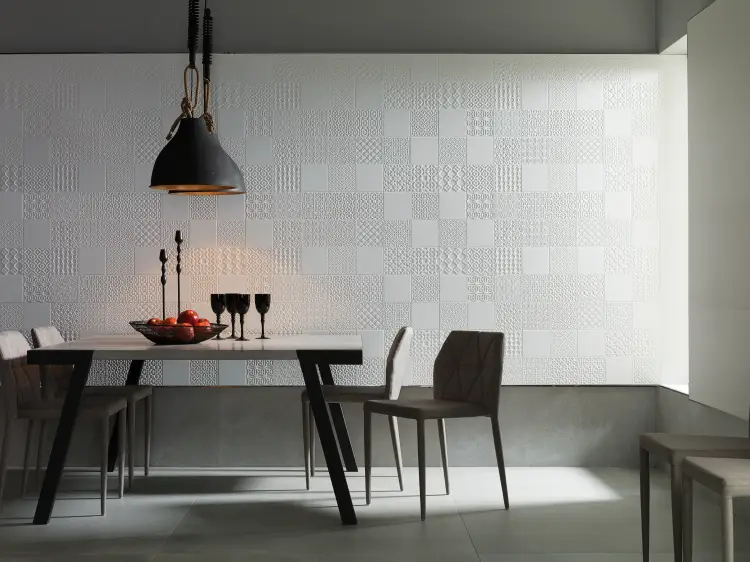 PORCELANOSA DECO MATT 45×120 cm – płytka ścienna w odcieniu naturalnym (matowa, reliefowa) wizualizacja.