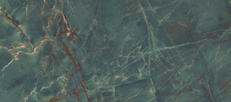 PORCELANOSA EMERALD GREEN POLISHED 03 120×270 cm – płytka ścienna w odcieniu zielonym (szmaragdowym), z kontynuacją wzoru (5 twarzy)