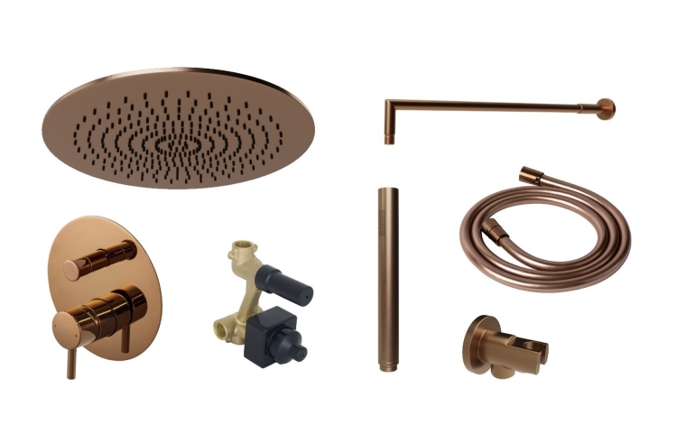 Noken RONDO – PACK Bateria jednouchwytowa podtynkowa – Brushed Copper stemar 100337037.jpeg