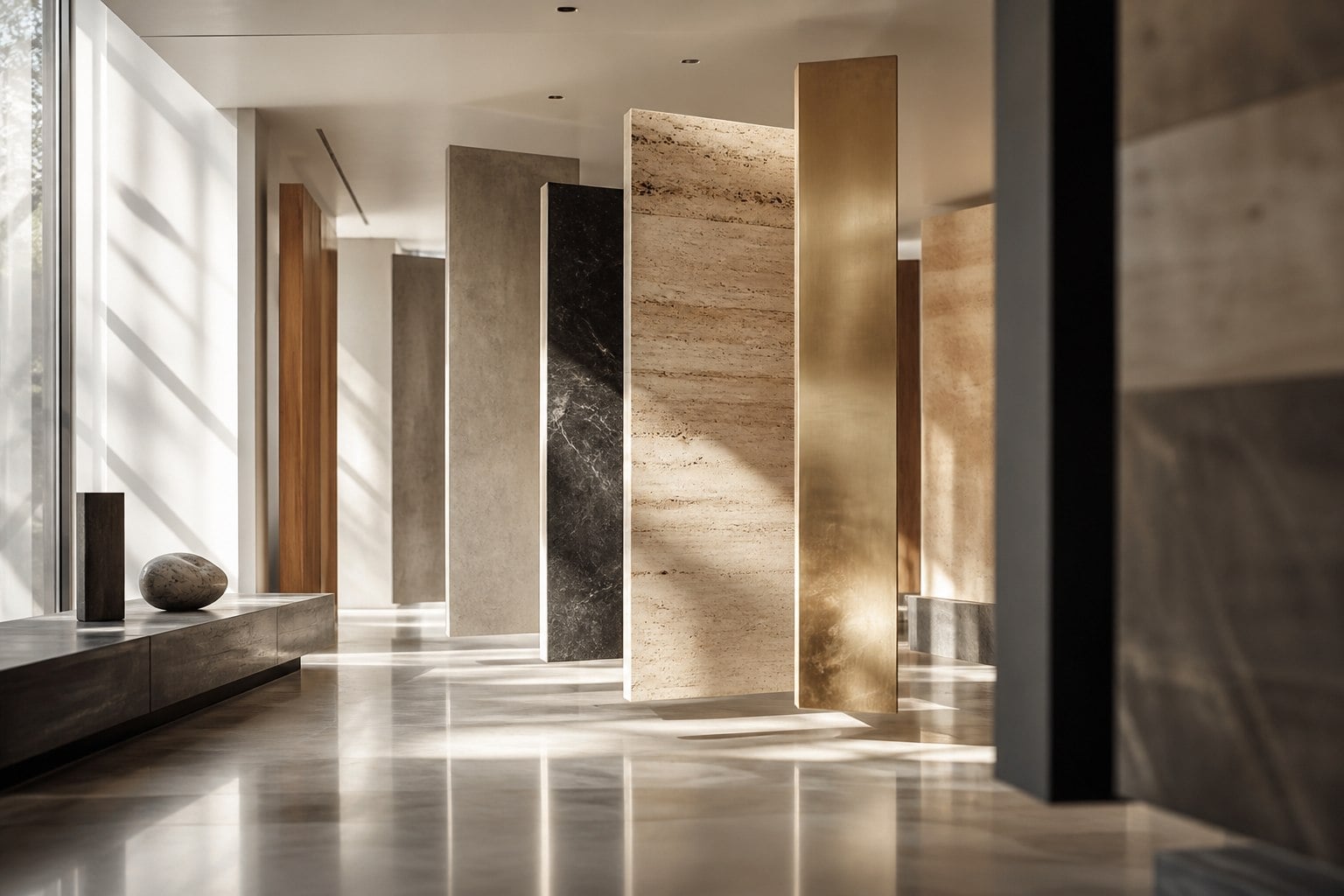 Abstrakcyjna galeria materiałów wykończeniowych Stemar